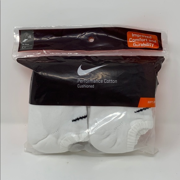 Nike Other - NIKE Men’s White No-Show Sock - 6pair